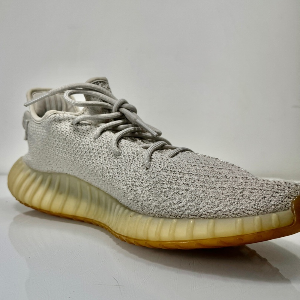 Adidas Yeezy Boost 350 V2 Light Gray Sesame Lace Up Sneakers Size 13 - Picture 8 of 13
